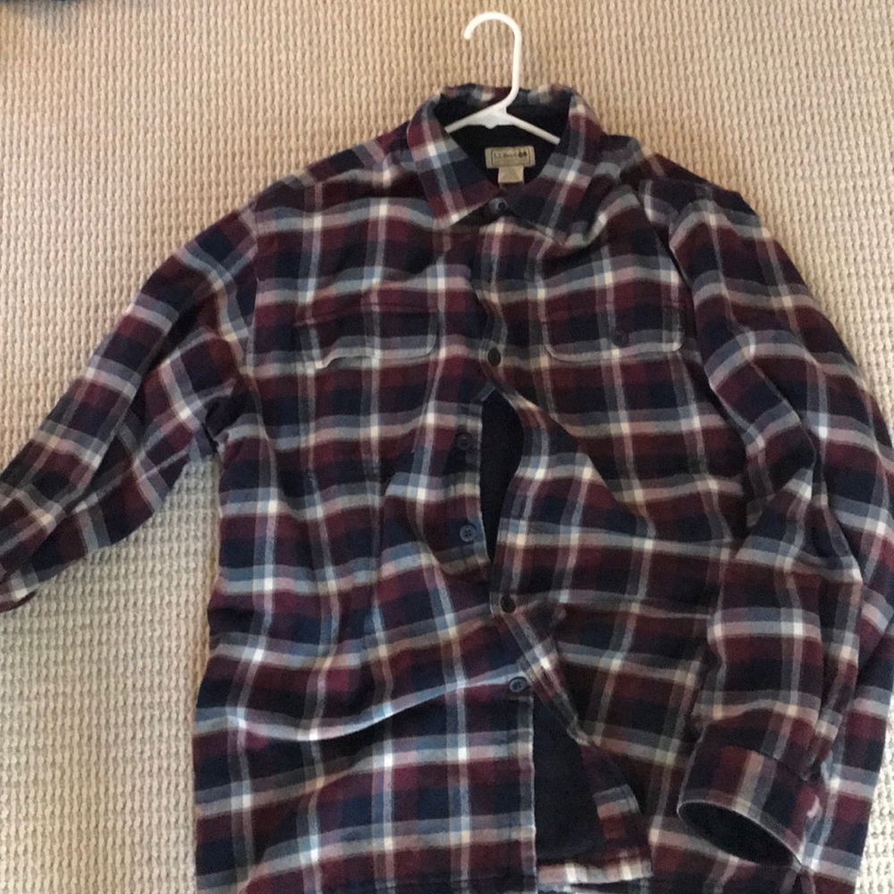 Fleece lined button down